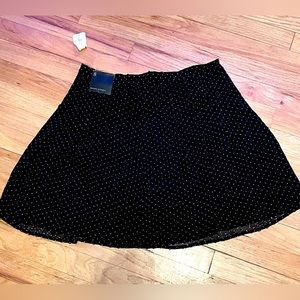 NEW Banana Republic Black dot lined skirt - size 8 NWT